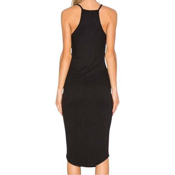 LNA Revolve Square Neck Ribbed Midi Dress - Picture 2 of 8